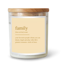 Load image into Gallery viewer, Limited Edition Dictionary Family Candle
