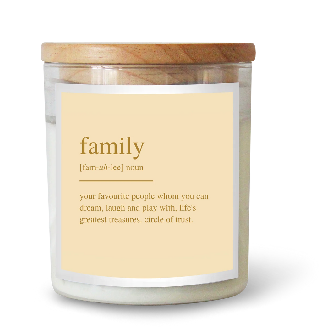 Limited Edition Dictionary Family Candle