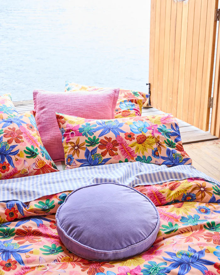 Jacaranda Velvet Pea Cushion