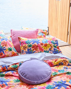Jacaranda Velvet Pea Cushion