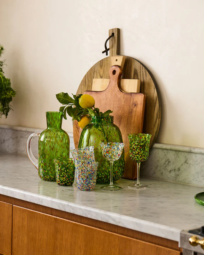 Garden Soiree Speckle Wine Glass Two Piece
