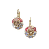 Crystal Floral Earring Gold
