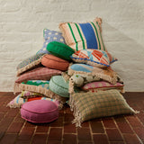 Brae Print Cushion - Bay Leaf
