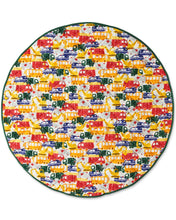 Load image into Gallery viewer, Big Wheels Organic Cotton Quilted Baby Play Mat
