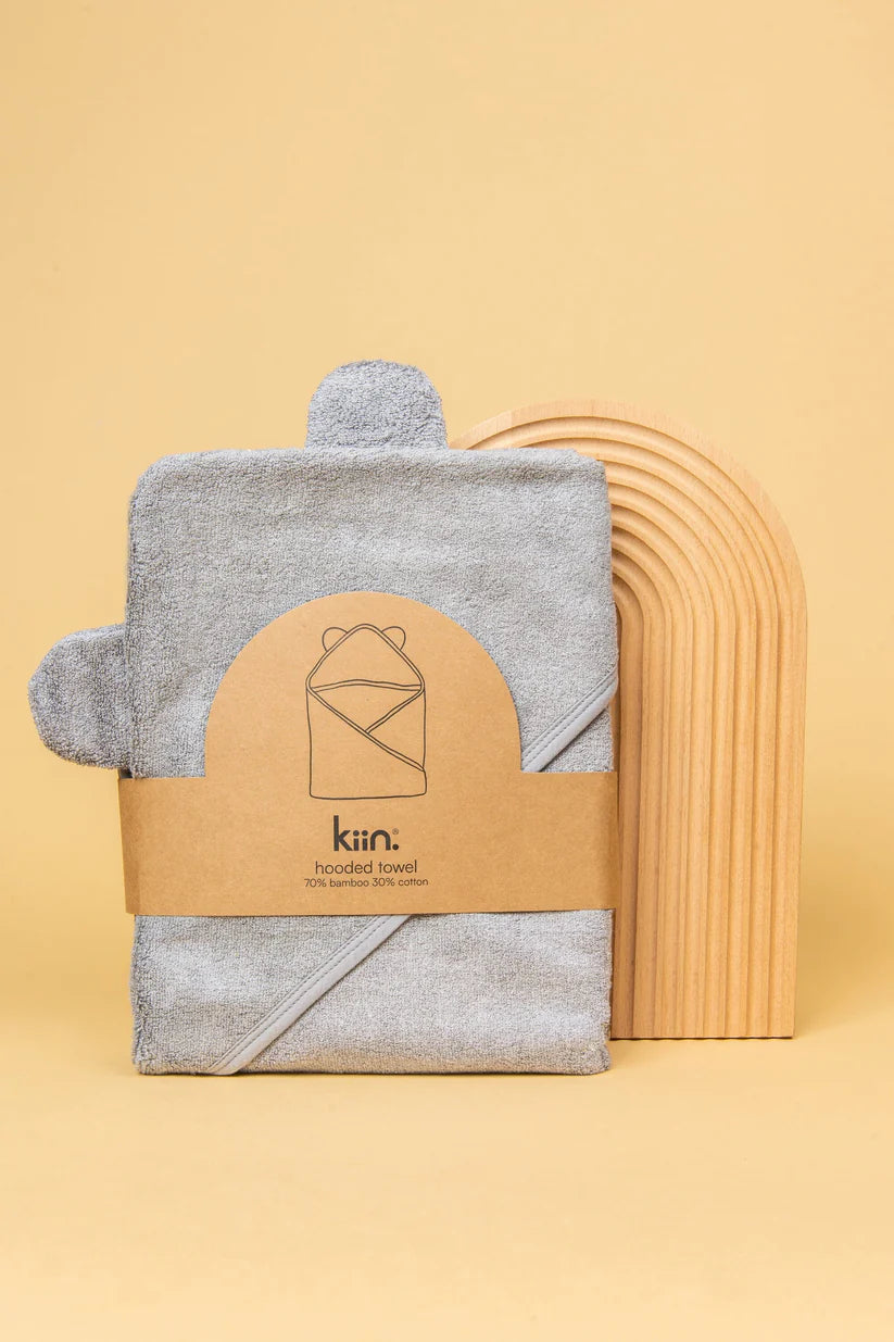 Hooded Towel Dusky Blue