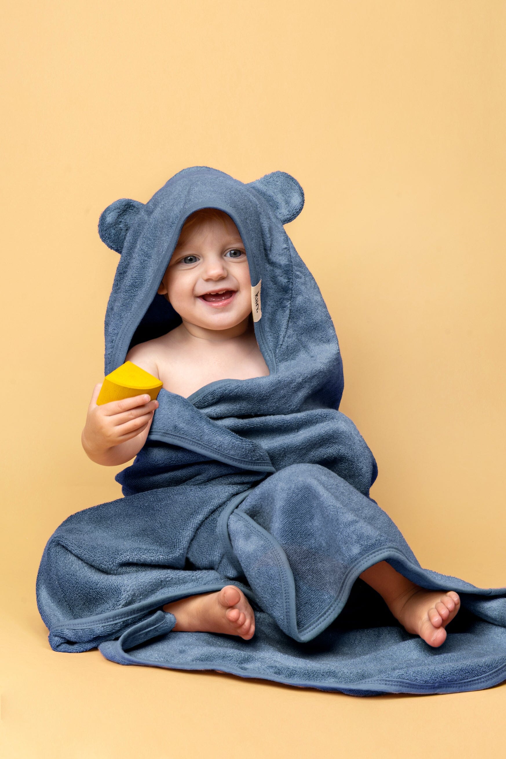 Hooded Towel Blue Shadow