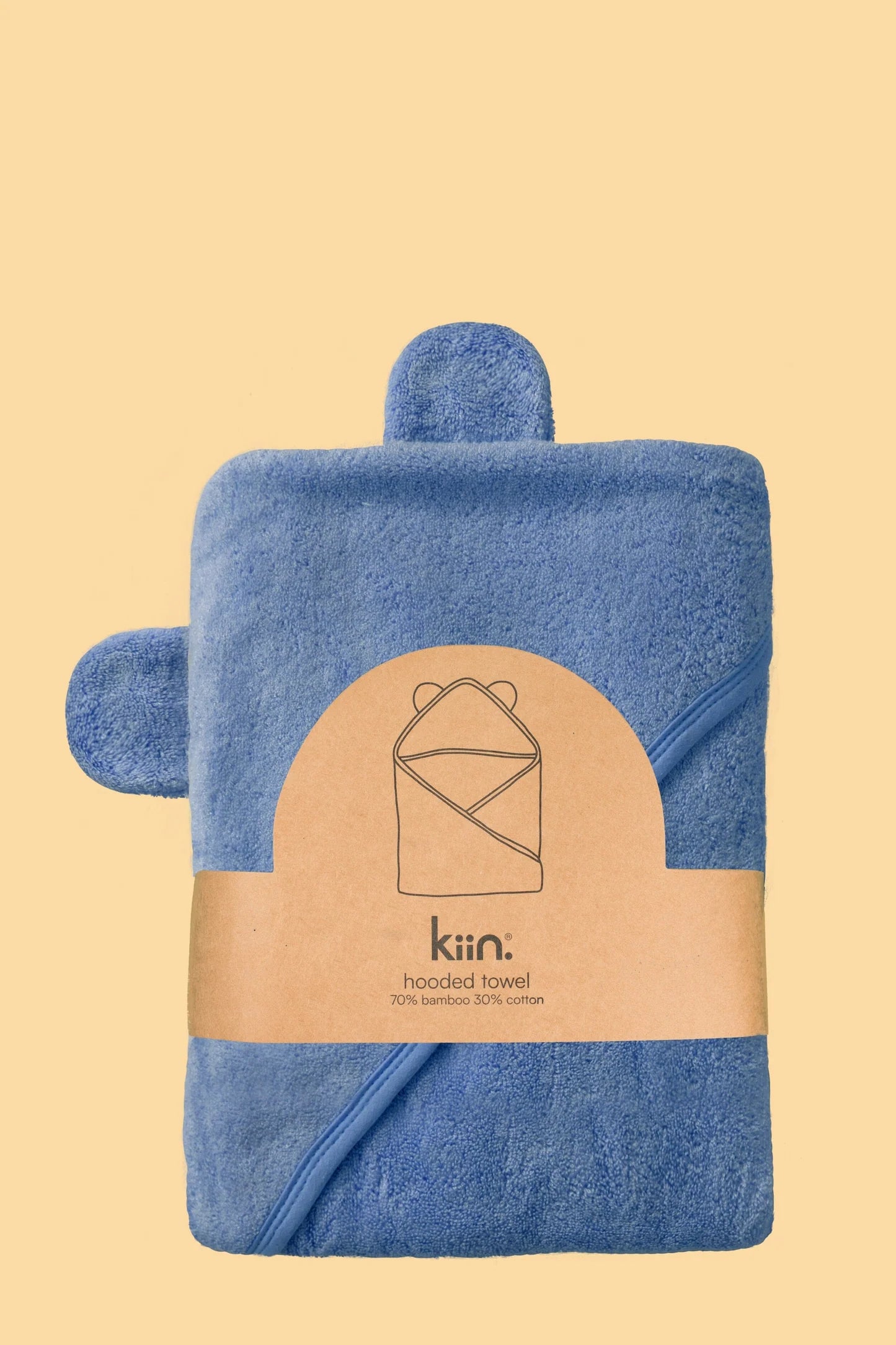Hooded Towel Blue Shadow
