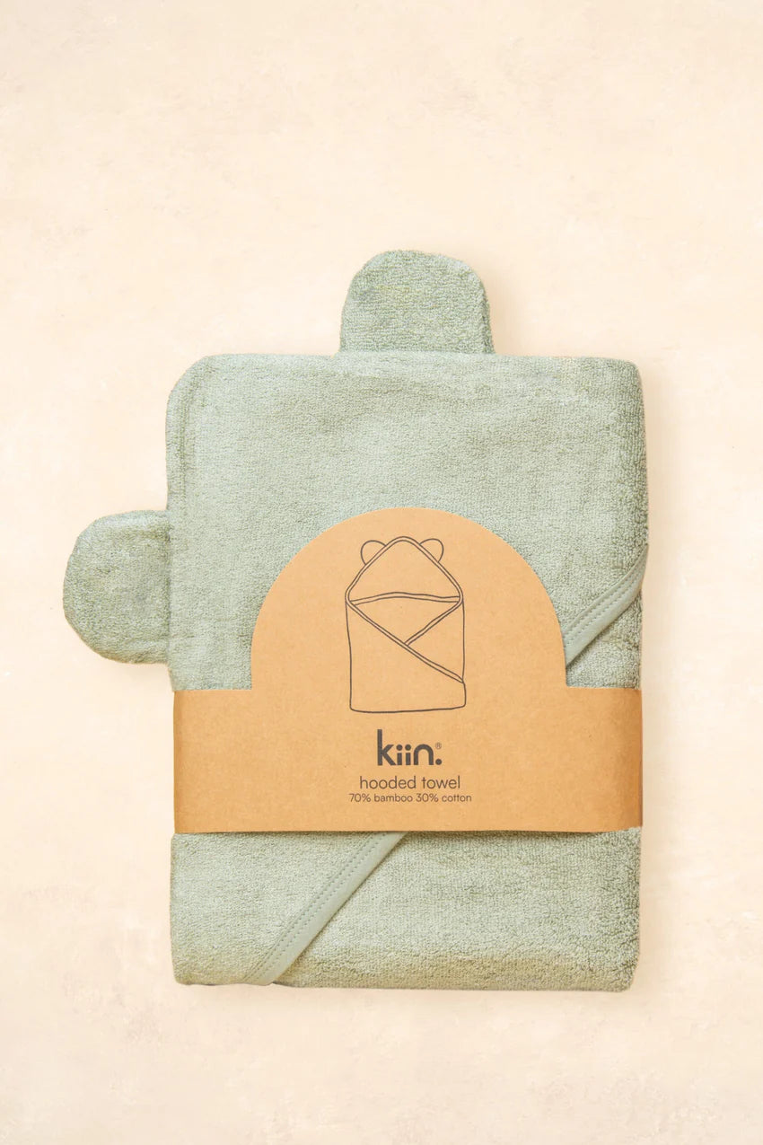 Hooded Towel - Sage