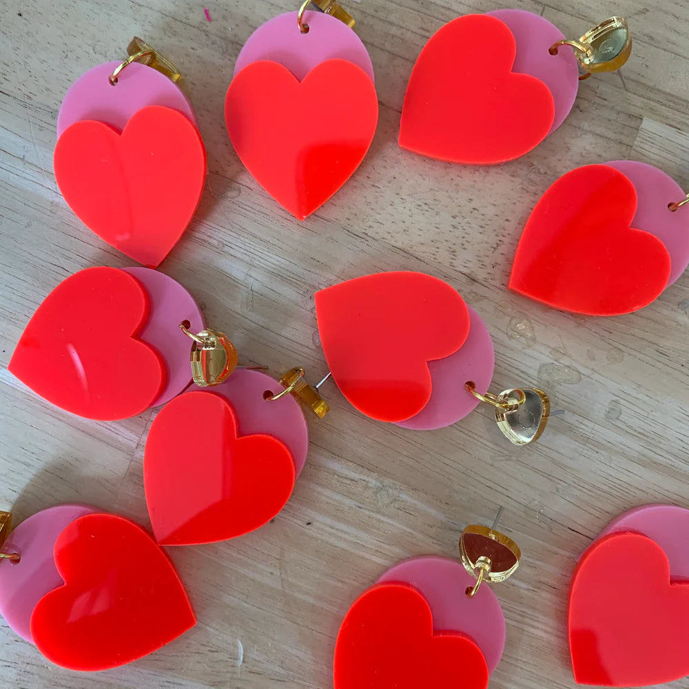 Just Love Me - Pink & Neon Red