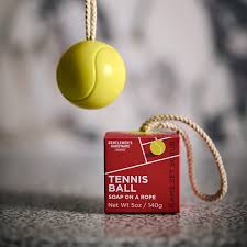 Tennis Ball Soap on a Rope - Sandalwood