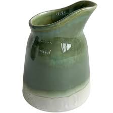 Ceramic Sauce Jug Olive