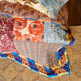 Clarice Patchwork Bedcover - Azure