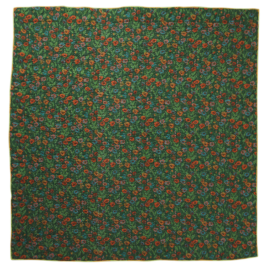 Clarice Patchwork Bedcover - Key Lime