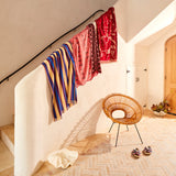 Lucia Bath Sheet - Crimson