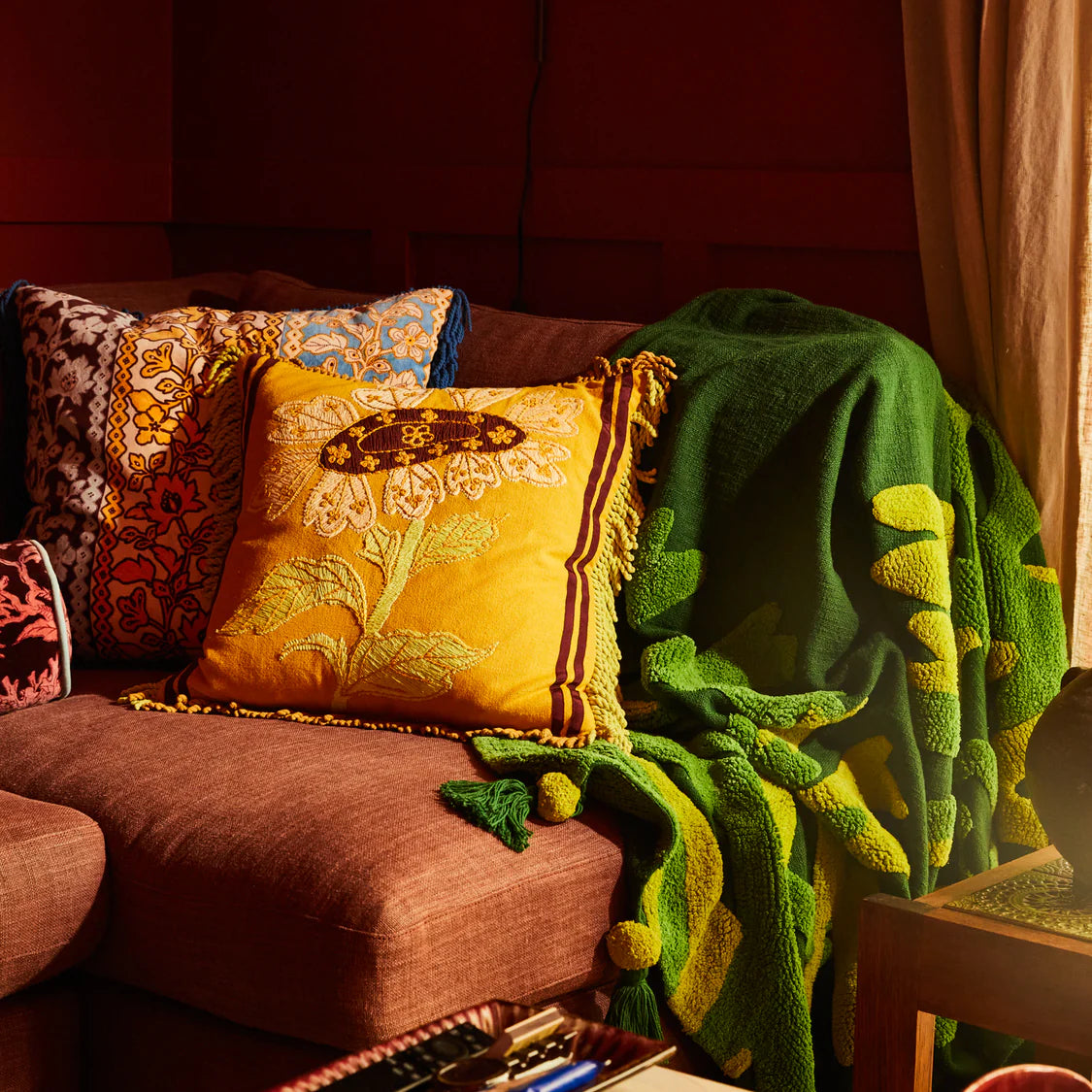 Azzura Embroidered Cushion