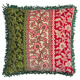 Thea Velvet Cushion - Kelp