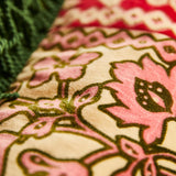 Thea Velvet Cushion - Kelp