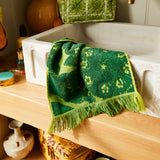Lucia Face Washer Set - Kelp
