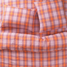 Load image into Gallery viewer, Isla Linen Fitted Sheets - Vivid Coral
