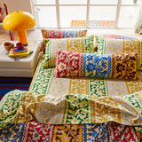 Thea Cotton Fitted Sheets - Kelp