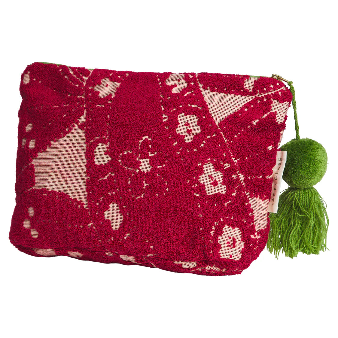 Lucia Terry Pouch - Crimson