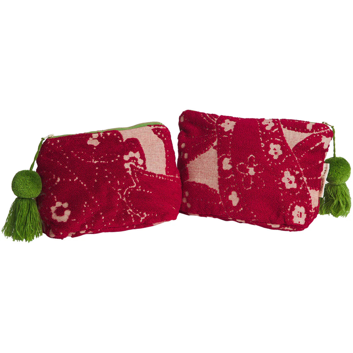 Lucia Terry Pouch - Crimson