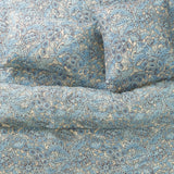 Lucia Linen Quilt Cover - Cerulean