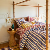 Selene Cotton Quilt Cover - Azure