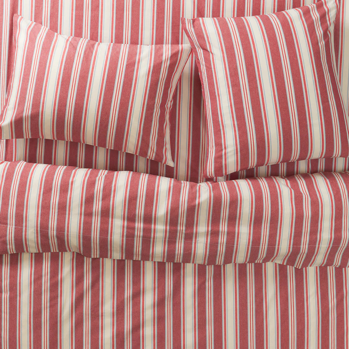 Selene Cotton Flat Sheets - Crimson