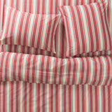 Selene Cotton Quilt Cover - Crimson