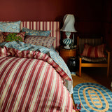 Selene Cotton Quilt Cover - Crimson