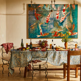Lucia Table Cloth - Cerulean