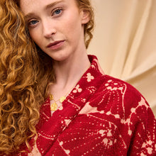 Load image into Gallery viewer, Lucia Towelling Robe - Crimson
