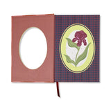 Framed Floral Journal Hardcover- Iris