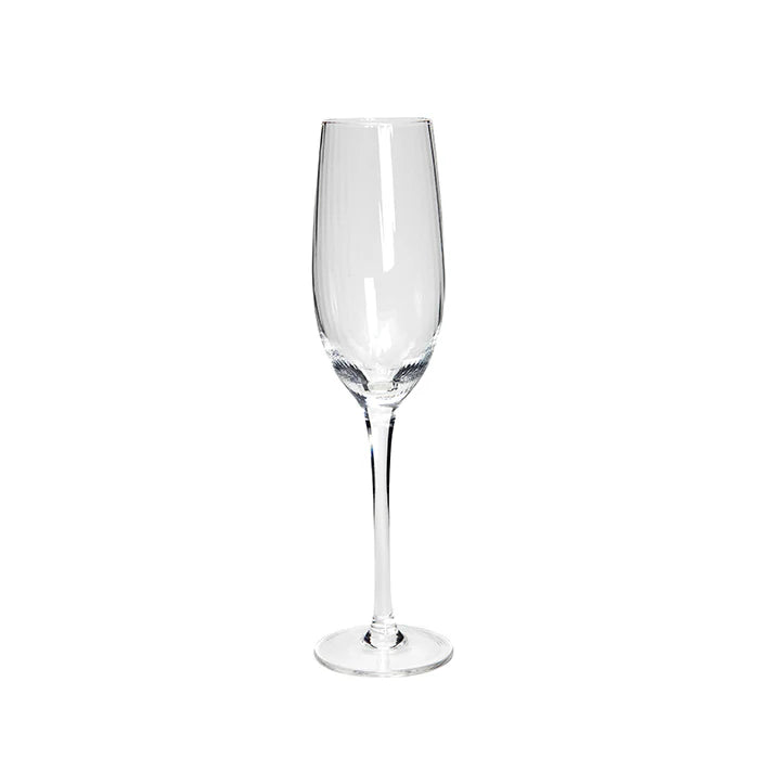 Kirshaw Ribbed Champagne Flute Set 4