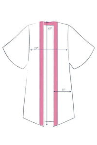 Kimono Gown China Blue Blooms