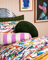 Kombu Green Velvet Pea Cushion