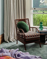 Kombu Green Velvet Pea Cushion