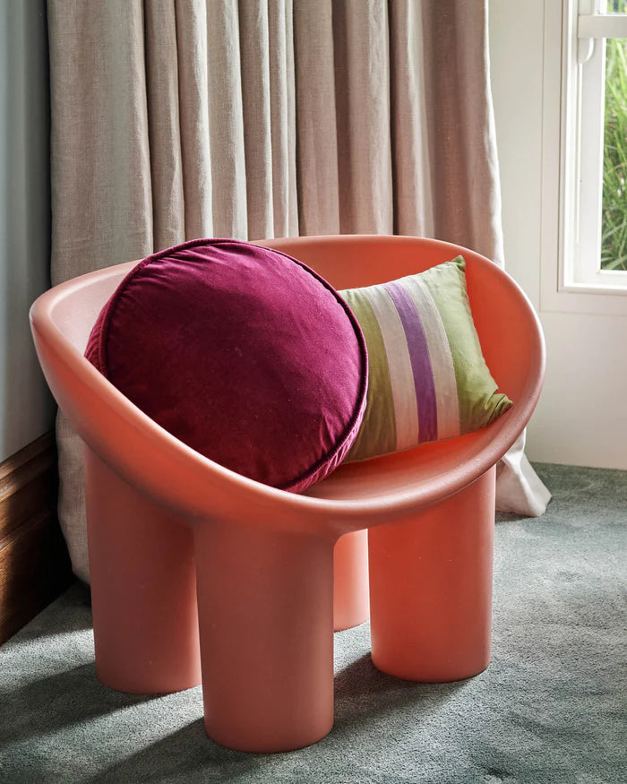 Anemone Velvet Pea Cushion