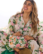 Load image into Gallery viewer, Sunday Stroll Organic Cotton Long Sleeve Shirt &amp; Pant Pyjama Set
