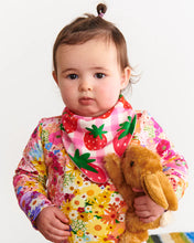 Load image into Gallery viewer, Strawberry Bloom Organic Cotton Dribble Bib Set
