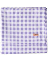 Lilac Gingham Organic Cotton Flat Sheet