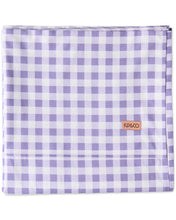 Load image into Gallery viewer, Lilac Gingham Organic Cotton Flat Sheet
