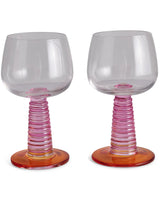 Sunset Stalk Wine Glass 2P