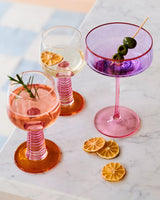 Sunset Stalk Wine Glass 2P