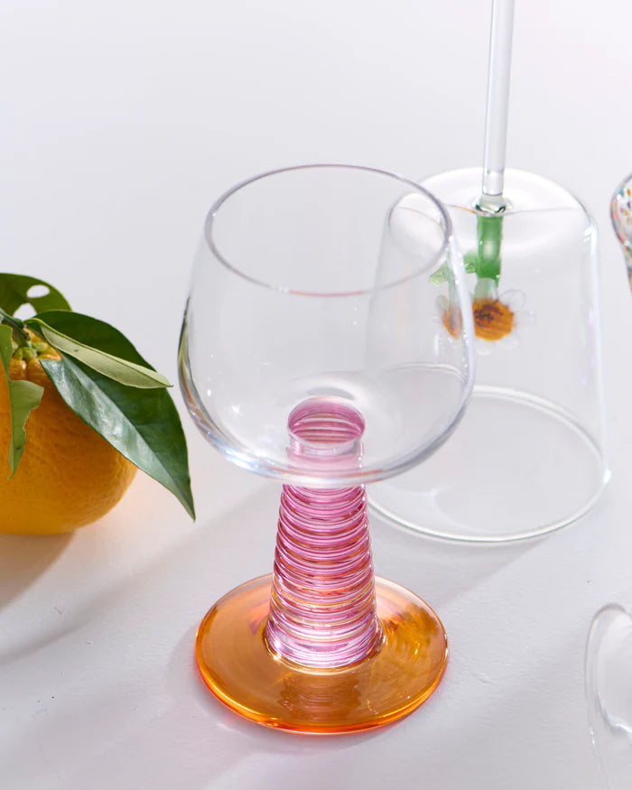 Sunset Stalk Wine Glass 2P