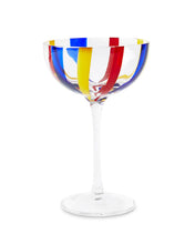 Load image into Gallery viewer, Island Stripe Coupe Glass 2P
