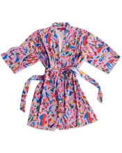 Load image into Gallery viewer, Kip&amp;Co x Jenny Kee Opal Oz Pax Lilac Satin Robe
