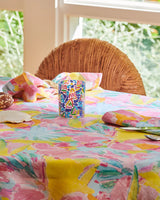 Kip&Co x Ken Done Pastel Blooms Linen Tablecloth Standard Rectangular