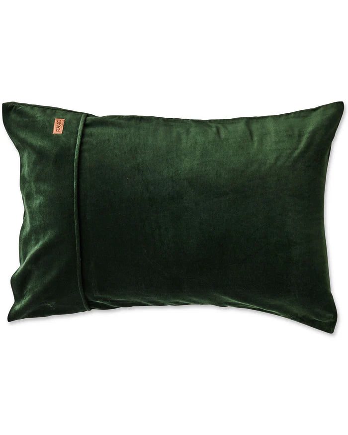 Kombu Green Velvet Standard Pillowcases